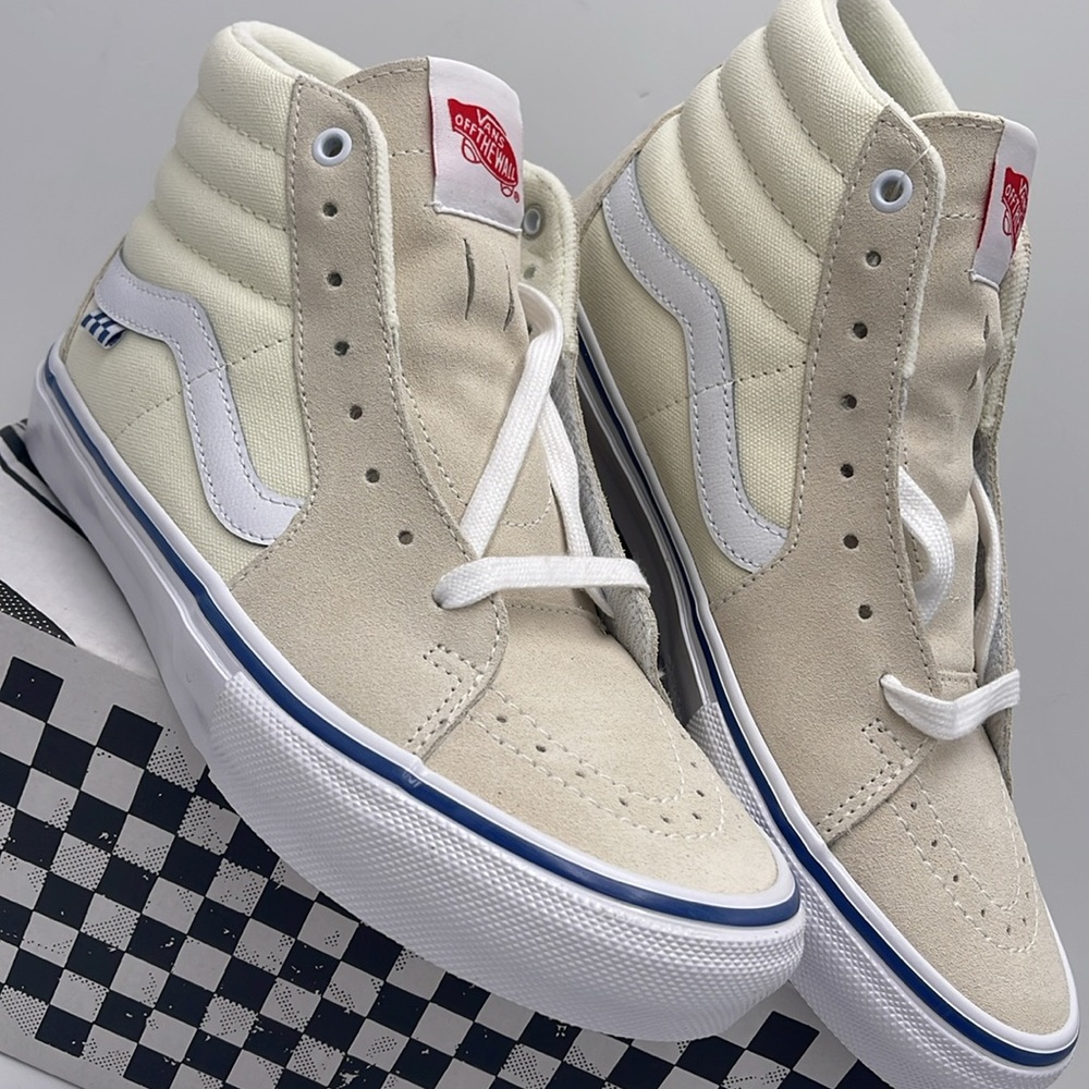 Vans Skate Sk8-Hi Sneakers in Off White - Picture 6 of 16
